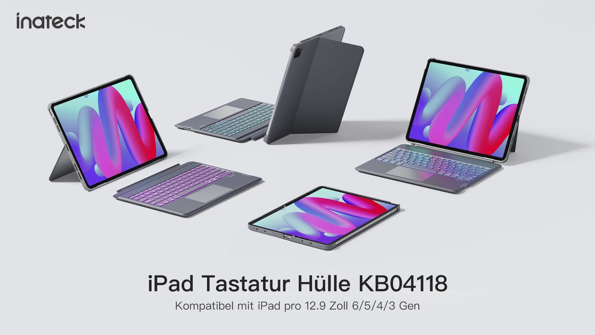 Inateck Keyboard Ipad 04118 Gray [Kb04118_gray]