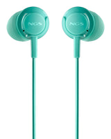 Auriculares Intrauditivos Ngs Cross Drift Con Micrófono Jack 3.5 Verdes