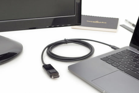 EAN 4016032451365 - Digitus AK-300333-020-S adaptador de cable de vídeo 2 m USB Tipo C DisplayPort Negro imagen 3