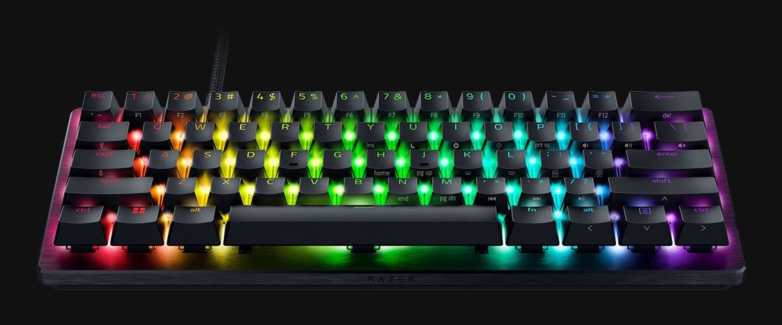 Razer Teclado Jeu Huntsman V3 Pro Mini - Azerty Switches Optiques Analogiques -