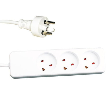 EAN 5714590000450 - Garbot 24155123-5EE base múltiple 5 m 3 salidas AC Interior Blanco imagen 1