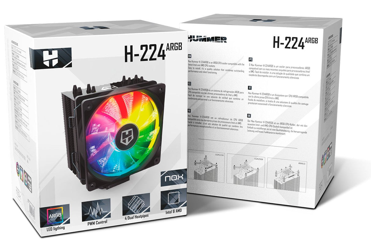 Nox Refrigeración Cpu Hummer H-224  Argb