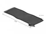 Gewebeschlauch Mit Reissverschluss Hitzebeständig 1 M X 35 Mm Schwarz
