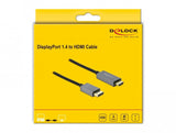 Delock 85928 Cable Activo De Displayport 1.4 A Hdmi 4k 60 Hz (Hdr) 1 M