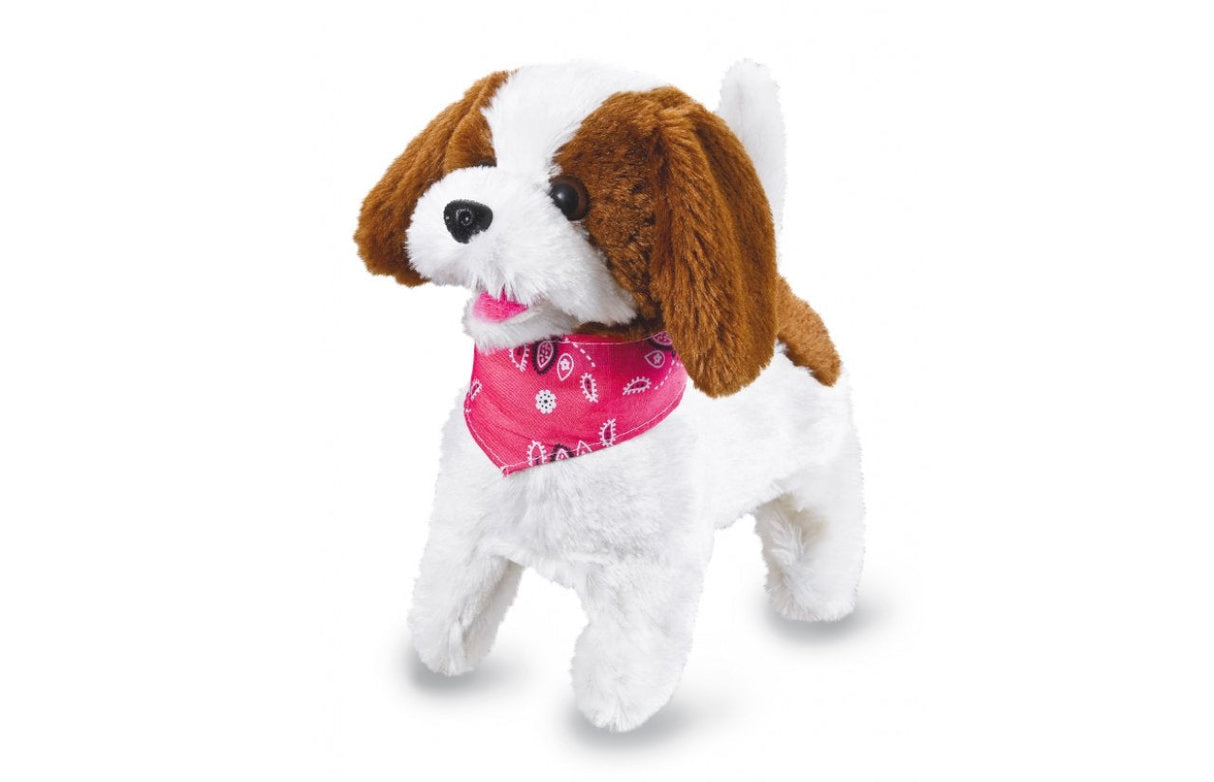Jamara Peluche Perro Lucky Rc Blanco Marrón 27mhz