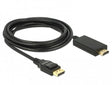 EAN 4043619853182 - DeLOCK 85318 adaptador de cable de vídeo 3 m DisplayPort HDMI Negro imagen 1