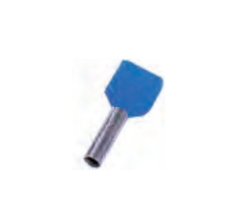Intercable Iciae210z Zwillings- Aderendhlse 2x2,5qmm 10mm Blau