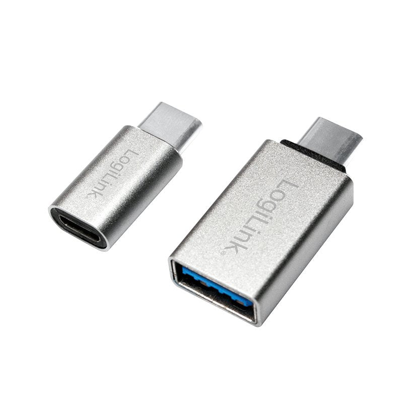 Logilink Au0040 Adaptador De Cable Usb 3.1 C Usb 3.0 A, Micro Usb 2.0 Aluminio