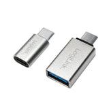 Logilink Au0040 Adaptador De Cable Usb 3.1 C Usb 3.0 A, Micro Usb 2.0 Aluminio