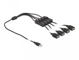 Delock Cable Usb Typ-A Macho A 4 X Usb Typ-A Hembra 1 M