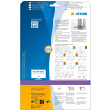 Etiquetas Para Carpetas Inkjet Herma. Papel A4 Blanco 61x297 Mm 75 Piezas.