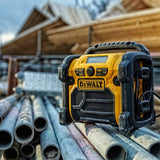 Radio Dewalt Dcr020-Qw  Portátil Digital Negro, Amarillo