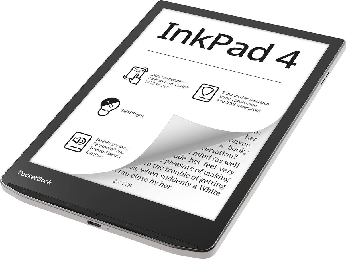 Libro Electronico Pocketbook Inkpad 4 Ereader 7.8" 32 Gb Stardust Silver