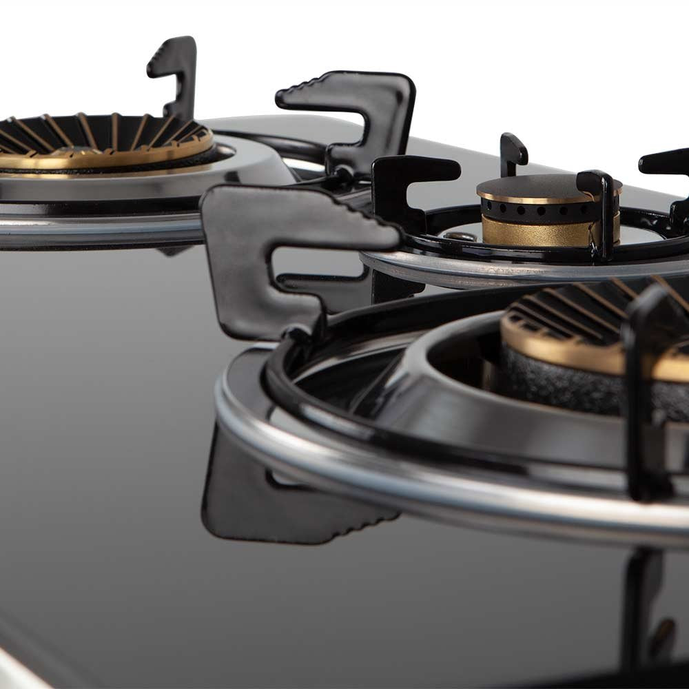 Hornillo Orbegozo Fo 3520 A Gas Elegance - Encendido Piezoelectrico - 2 Quemadores De Triple Corona - Seguridad Ffd -