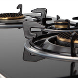 Hornillo Orbegozo Fo 3520 A Gas Elegance - Encendido Piezoelectrico - 2 Quemadores De Triple Corona - Seguridad Ffd -