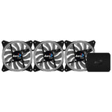 Ventilador Aerocool Rev Rgb Pro 12cm 1200rpm 15.1dba Iluminación Anillo Dual Led 16.8 Millones De Colores Control P7-H1