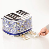 Ariete 4-Schlitz-Toaster Capri (Blanco/Mehrfarbig, 1.630 Watt, Para 4 Scheiben Toast) 0156ca