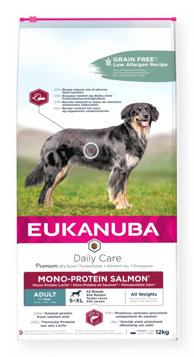 EAN 8710255187839 - Eukanuba 8710255187839 comida seca para perros 12 kg Adulto Salmón imagen 1