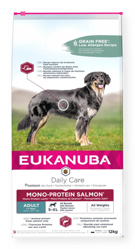 EAN 8710255187839 - Eukanuba 8710255187839 comida seca para perros 12 kg Adulto Salmón imagen 1