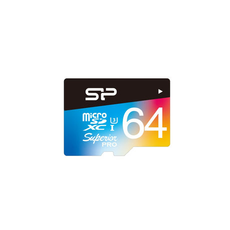 EAN 4712702644050 - Silicon Power Superior Pro 64 GB MicroSDXC UHS-III Clase 10 imagen 1