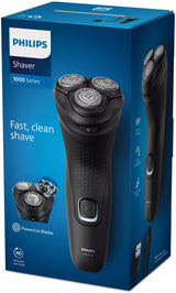 EAN 8720689018814 - Philips SHAVER 1000 S1141/00 afeitadora Máquina de afeitar de rotación Recortadora Negro imagen 3