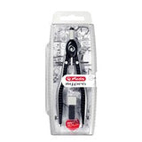 Compás De Ajuste Rápido Herlitz My.Pen Negro / Gris 1 Paquete Colgante.