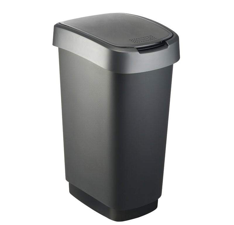 Rotho Kosz Na Smieci Obrotowy Twist Srebrny 50l