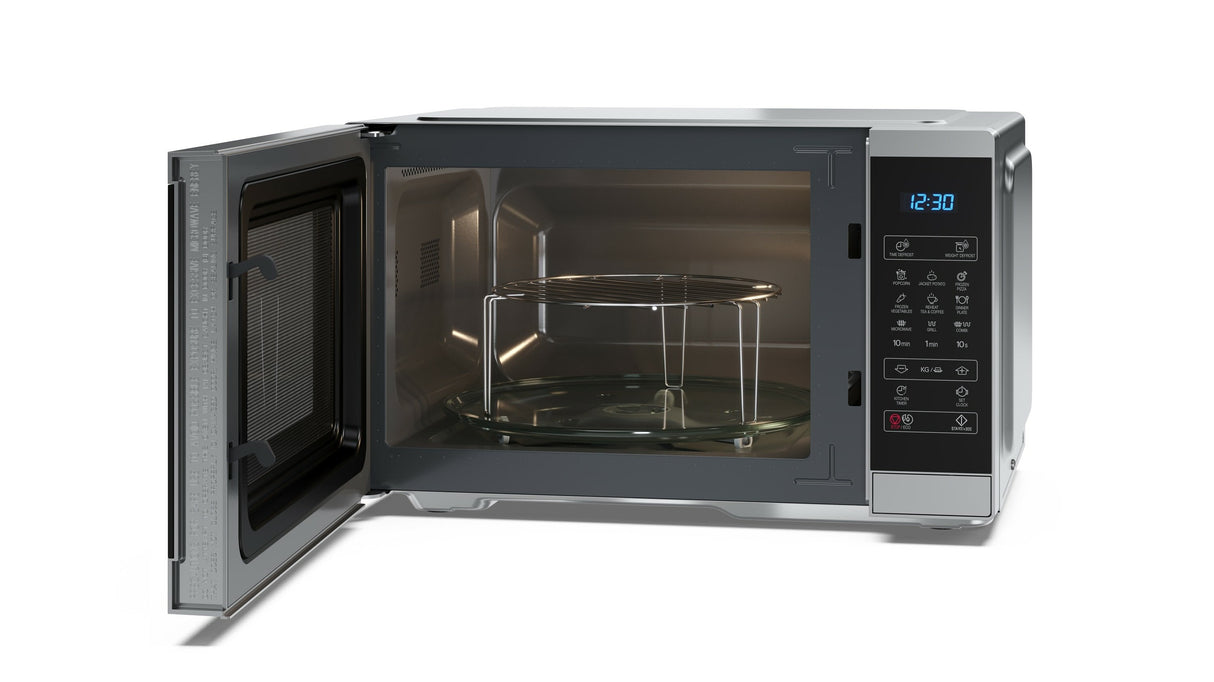 Microondas Sharp Yc-Mg252ae-S  Con Grill 25 L 900 W Negro, Plata