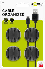 3 Slot Cable Management, Black
