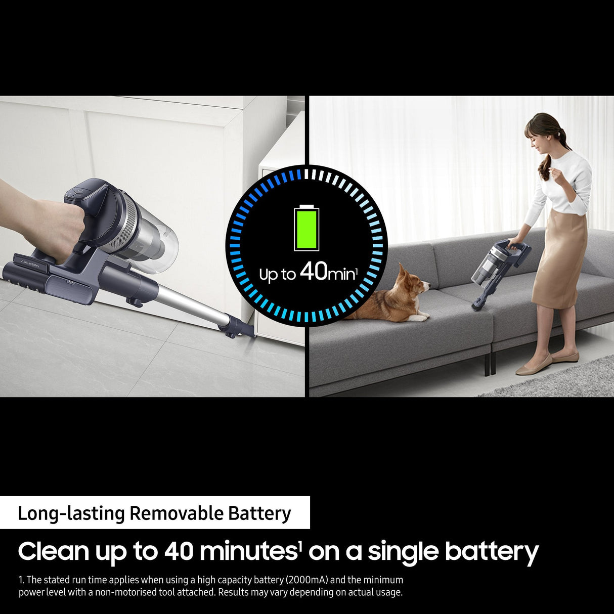 EAN 8806095112206 - Samsung VS15A60AGR5 aspiradora de pie y escoba eléctrica Aspiradora escoba 2 en 1 Batería Secar HEPA Sin  imagen 5