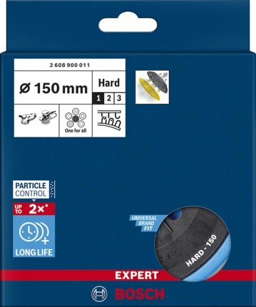 Plato De Soporte Multiagujero Bosch Expert, Duro, Ø150 Mm, M8, Plato De Lija2608900011