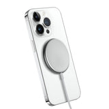 Magspot Wireless Charger Aluminiowa Ladowarka Indukcyjna Magsafe 15w Srebrna