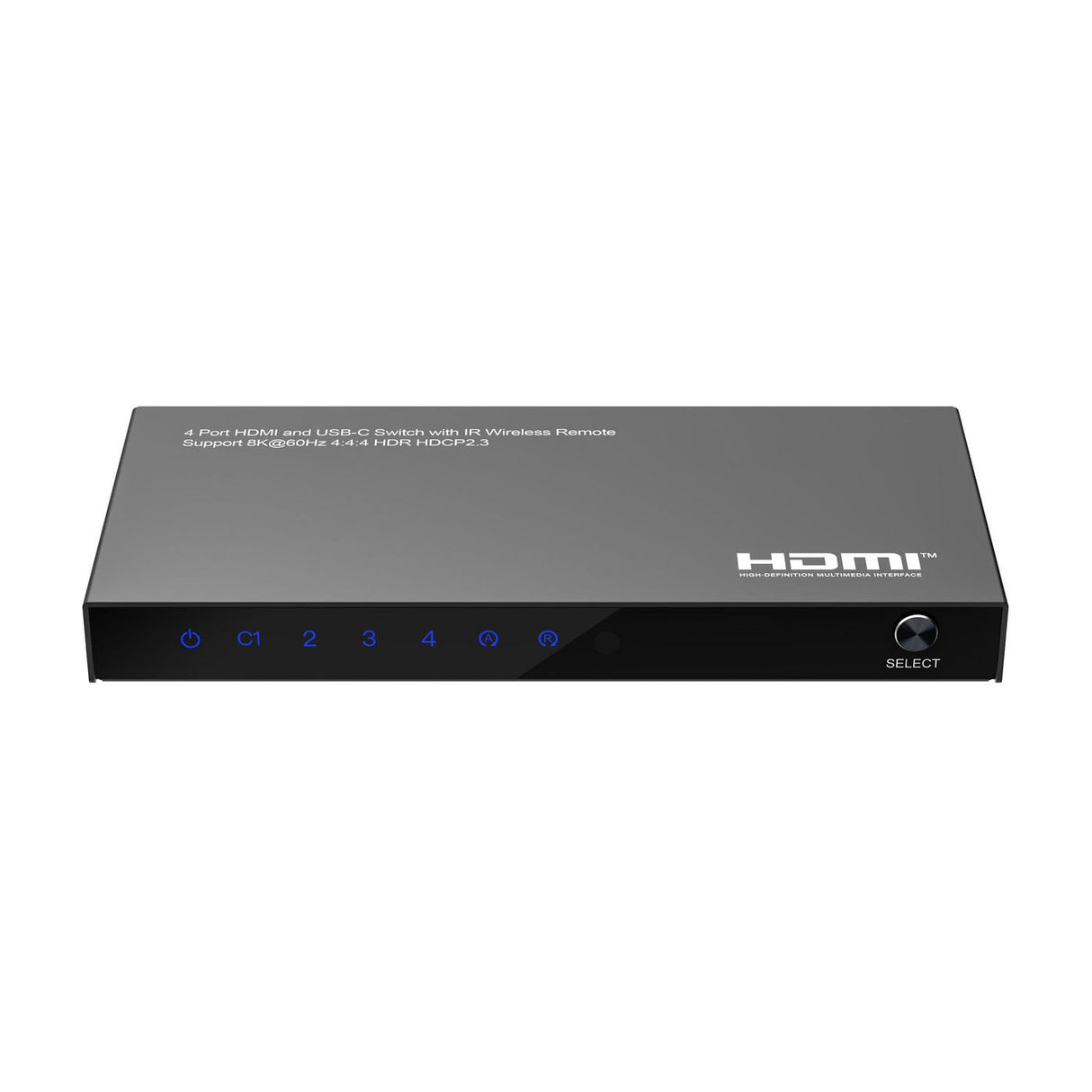 8k@60hz Usb-C And Hdmi Switch  4x1, Hdcp 2.3, W/ Remote