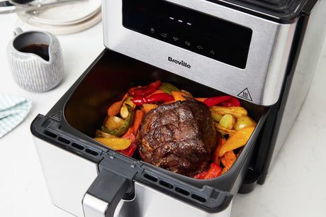 EAN 5060853630583 - Breville VDF131X freidora Sencillo 9 L Independiente 1700 W Freidora de aire caliente Negro, Acero inoxid imagen 6