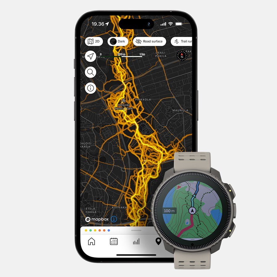 Suunto Ss050860000  3,56 Cm (1.4") Matriz De Puntos 49 Mm Titanio Gps (Satélite)