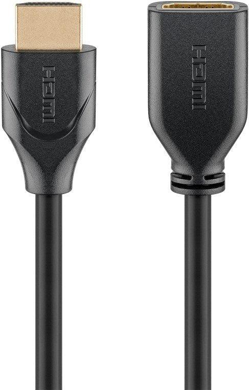 Cable Extension 1,50m Hdmi A Macho > Hdmi A Hembra Negro 4k/60hz Version 2.0