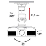 EAN 8054529022403 - Techly ICA-PM 100BK montaje para projector Techo Negro imagen 4