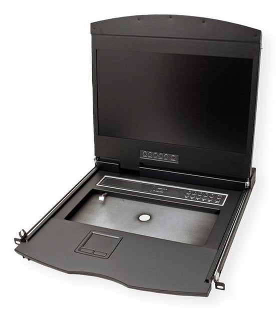 19-Zoll-Kvm-Konsole, 48 Cm (19") Tft (16:9), Vga, Usb, Ch-Layout