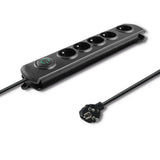 EAN 5901878502717 - Qoltec 50271 limitador de tensión Negro 5 salidas AC 230 V 3 m imagen 1