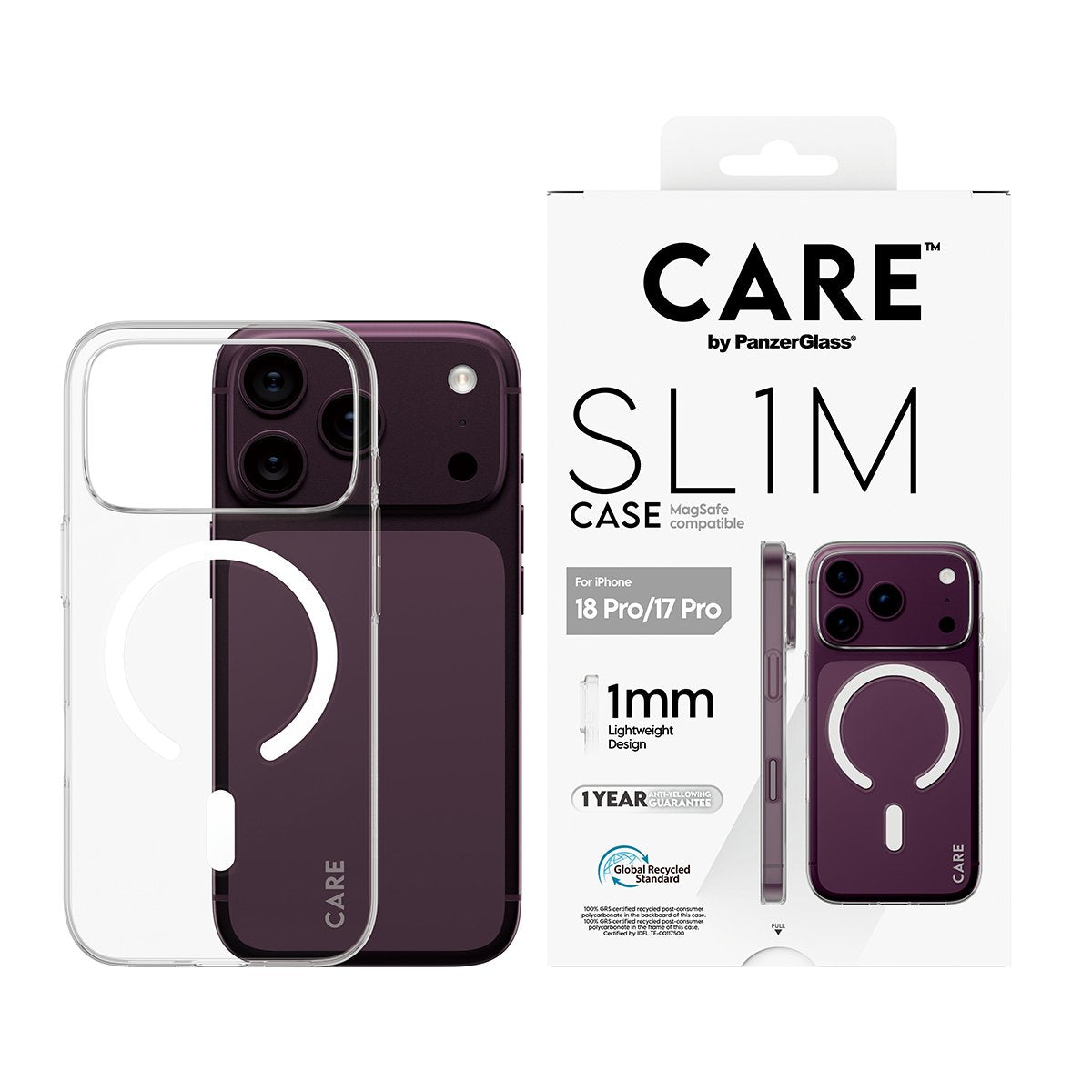 Care By Panzerglass Slim Case Ip17/18 Pro Transparent M. Ms