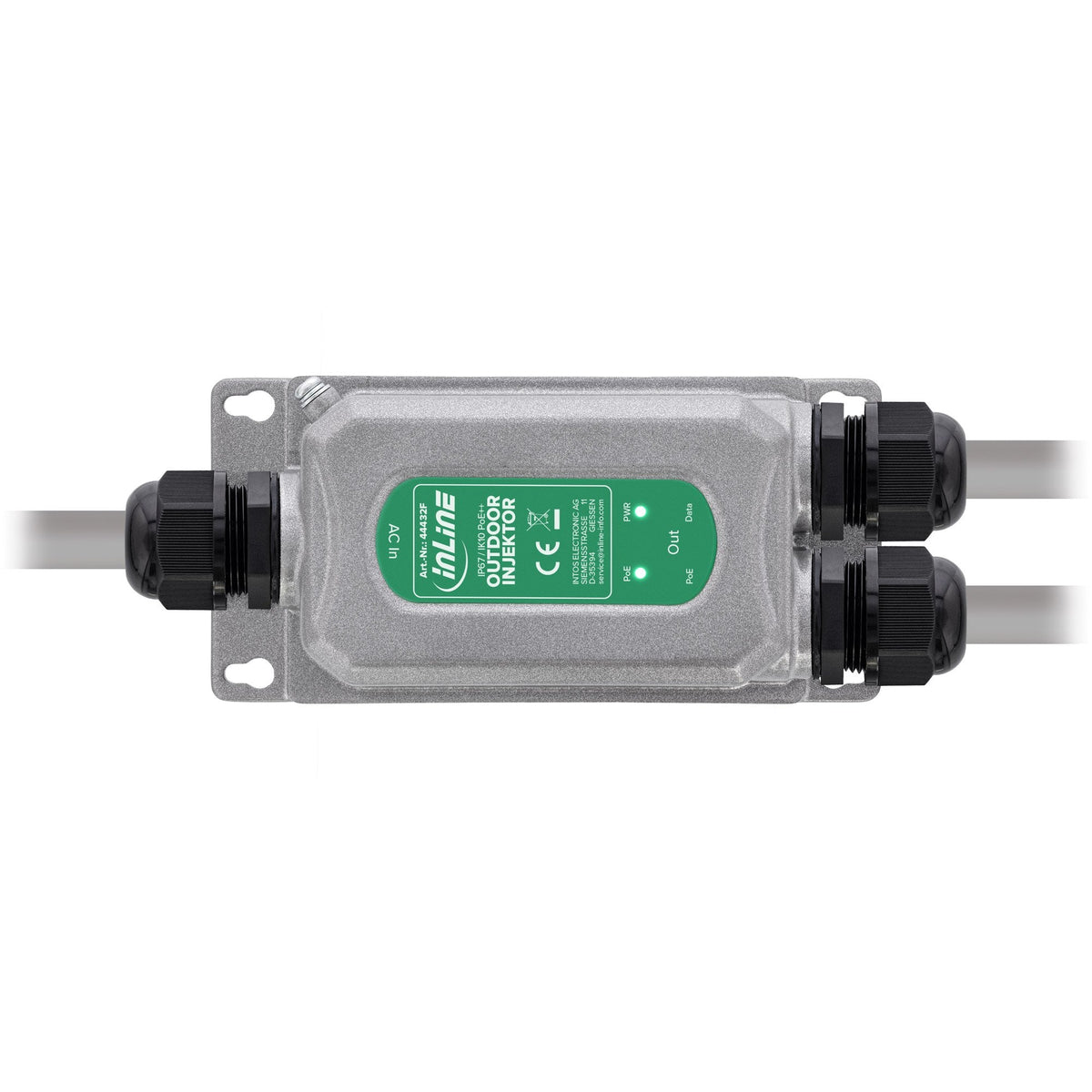 Inyector Poe++ Inline® De 60 W Para Exteriores, 2,5 Gb/S, Protección Ip67 Contra El Polvo Inline®