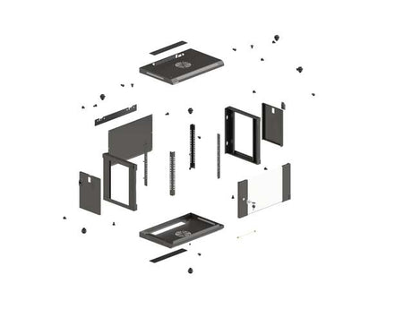 EAN 5901969447545 - Lanberg WF03-5312-10B armario rack 12U Bastidor de pared Negro imagen 12