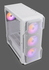Caja Pc Go Nanoxia Midi Ds-9 Argb Airflow Blanco - Usb-C - Tg-Mesh