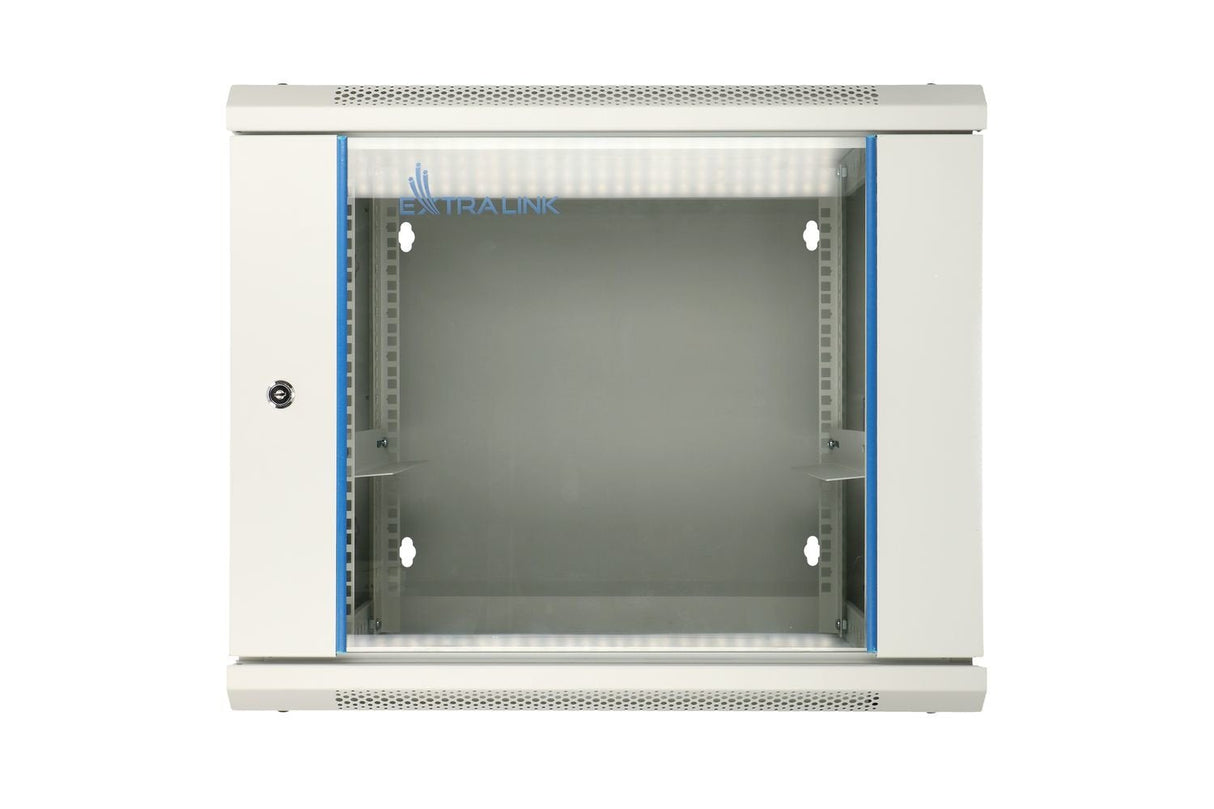 Extralink 9u 600x600 Azh Gris  Armario Rackmount Montaje En La Pared, Tipo Swing