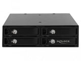 Delock 47233 Rack Móvil De 5.25" Para 4 X 2.5? Sata / Sas Hdd / Ssd 12 Gb/S
