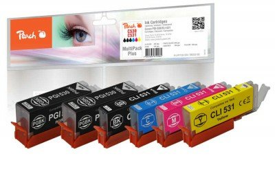 Tinta Peach Canon Pgi-530 Cli-531 Multipack Plus Compatible