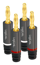 Logilink Audio, Wtyk Bananowy Zestaw