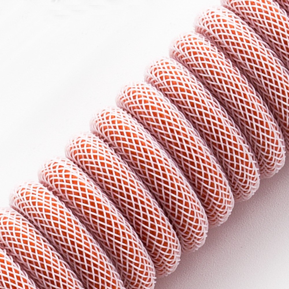Cablemod Classic Coiled Keyboard Cable Usb-C A Usb Tipo A, Orangesicle - 150cm