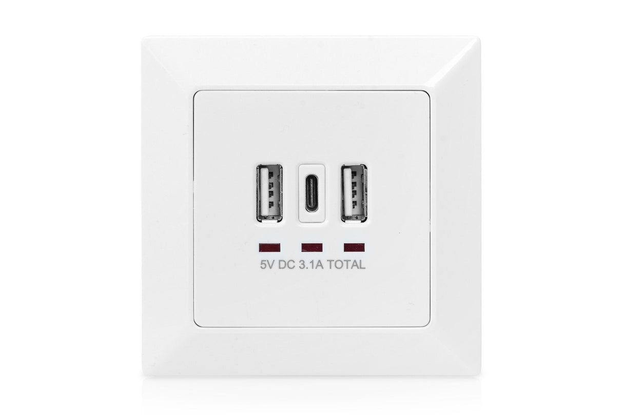 Toma De Carga Digitus Para Teléfonos Inteligentes / Tabletas 3100 Ma Up