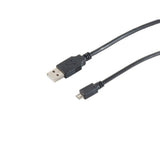 S-Impuls Usb-A Cable Adaptador, Micro-B, 2.0, Negro, 5m